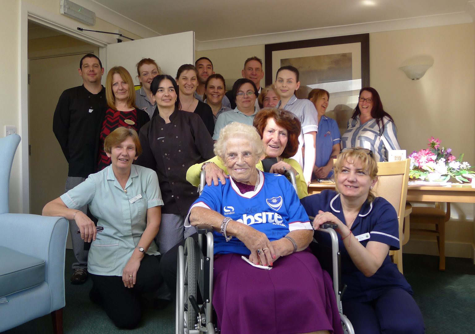 Babs Celebrates Turning 100 at Kingland House Buckland Care
