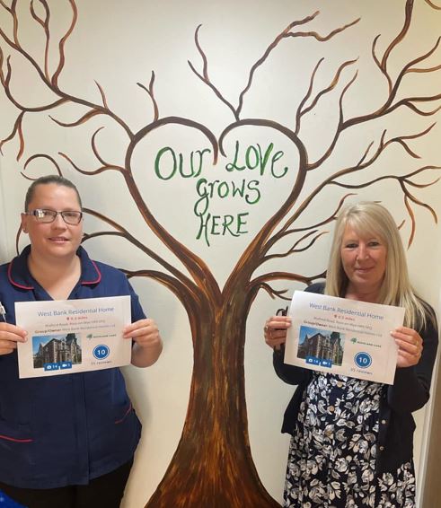 West Bank receives highest rating on carehome.co.uk